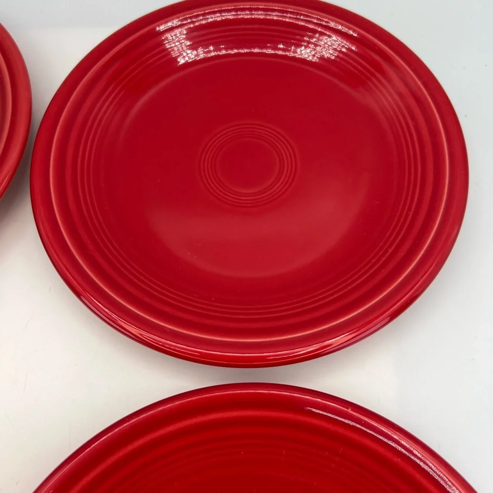 FIESTAWARE  Set of 4 Scarlet Red 7.25